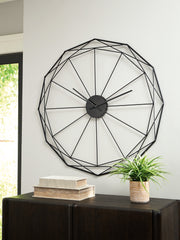 Family Deals Furniture - Ashley Furniture - Arkthorne Wall Decor - Wall Clock / Black - A8010429