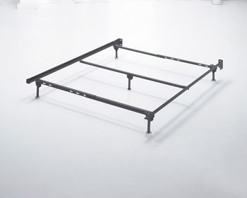 Family Deals Furniture - Ashley Furniture - Platform Bedroom - Queen Bolt on Bed Frame / Metallic - B100-31