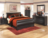Family Deals Furniture - Ashley Furniture - Huey Vineyard Bedroom - Six Drawer Dresser / Black - B128-31