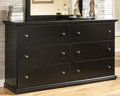 Family Deals Furniture - Ashley Furniture - Maribel Bedroom - Dresser and Mirror / Black - B138B50
