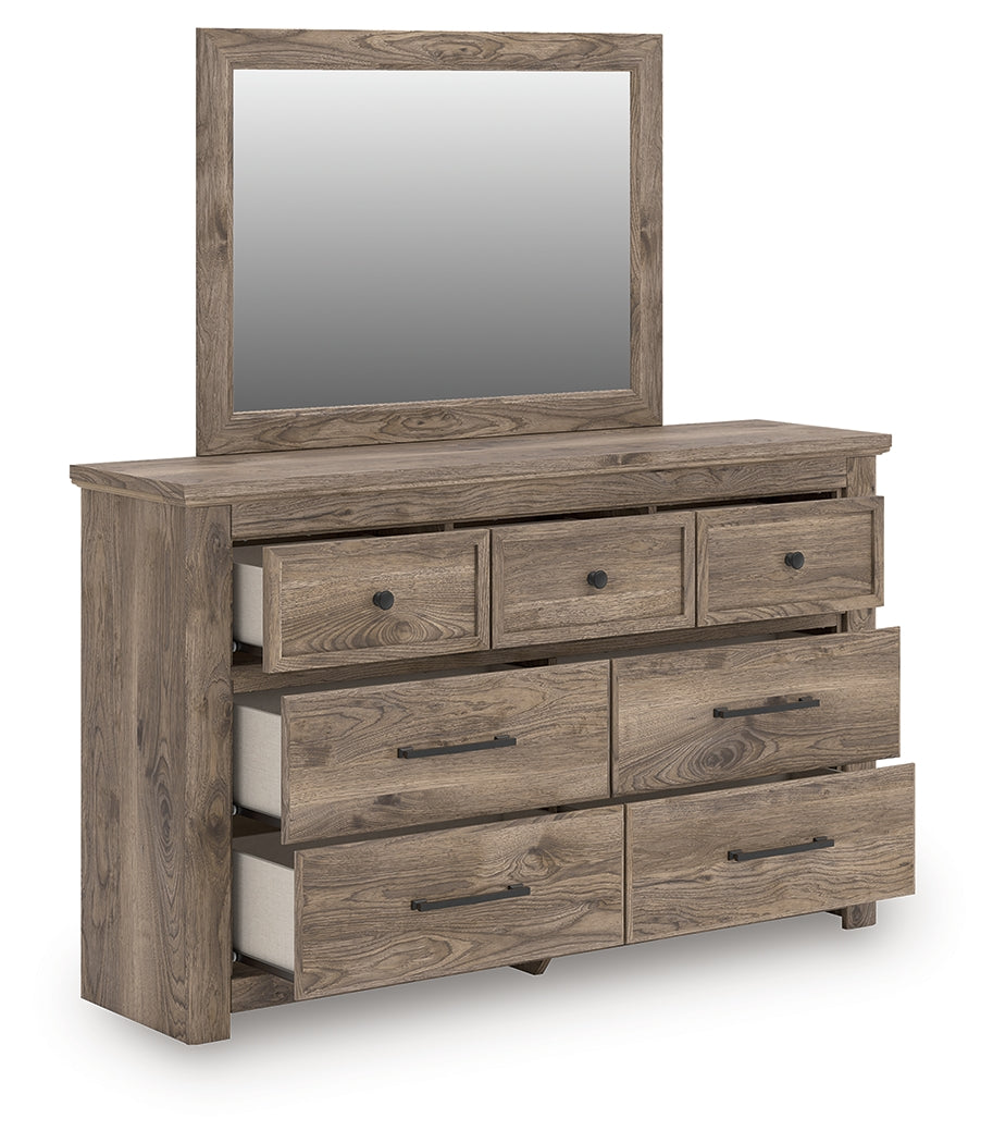 Family Deals Furniture - Ashley Furniture - Rusticott Bedroom - Dresser and Mirror / Brown - PCB2260B1