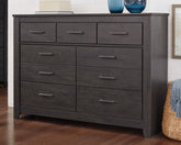 Family Deals Furniture - Ashley Furniture - Brinxton Bedroom - Full Panel Bed / Charcoal - B249B5