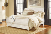 Family Deals Furniture - Ashley Furniture - Willowton Bedroom - Two Drawer Night Stand / Whitewash - B267-92