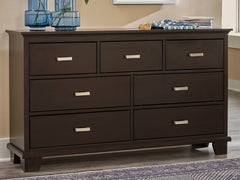Family Deals Furniture - Ashley Furniture - Covetown Bedroom - Queen Panel Bed / Dark Brown - B441B6