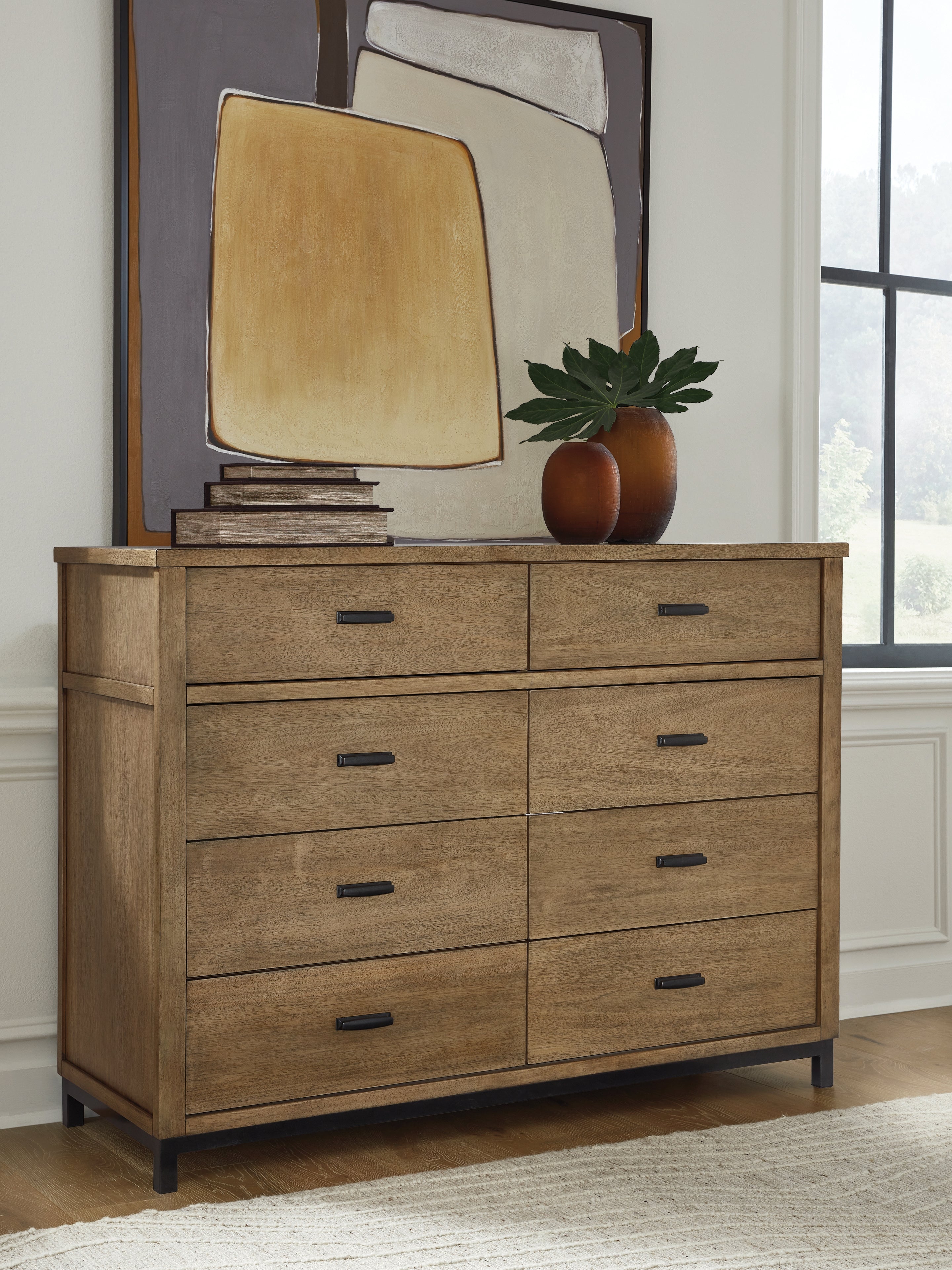 Family Deals Furniture - Ashley Furniture - Tomtyn Bedroom - Five Drawer Chest / Light Brown - B622-46
