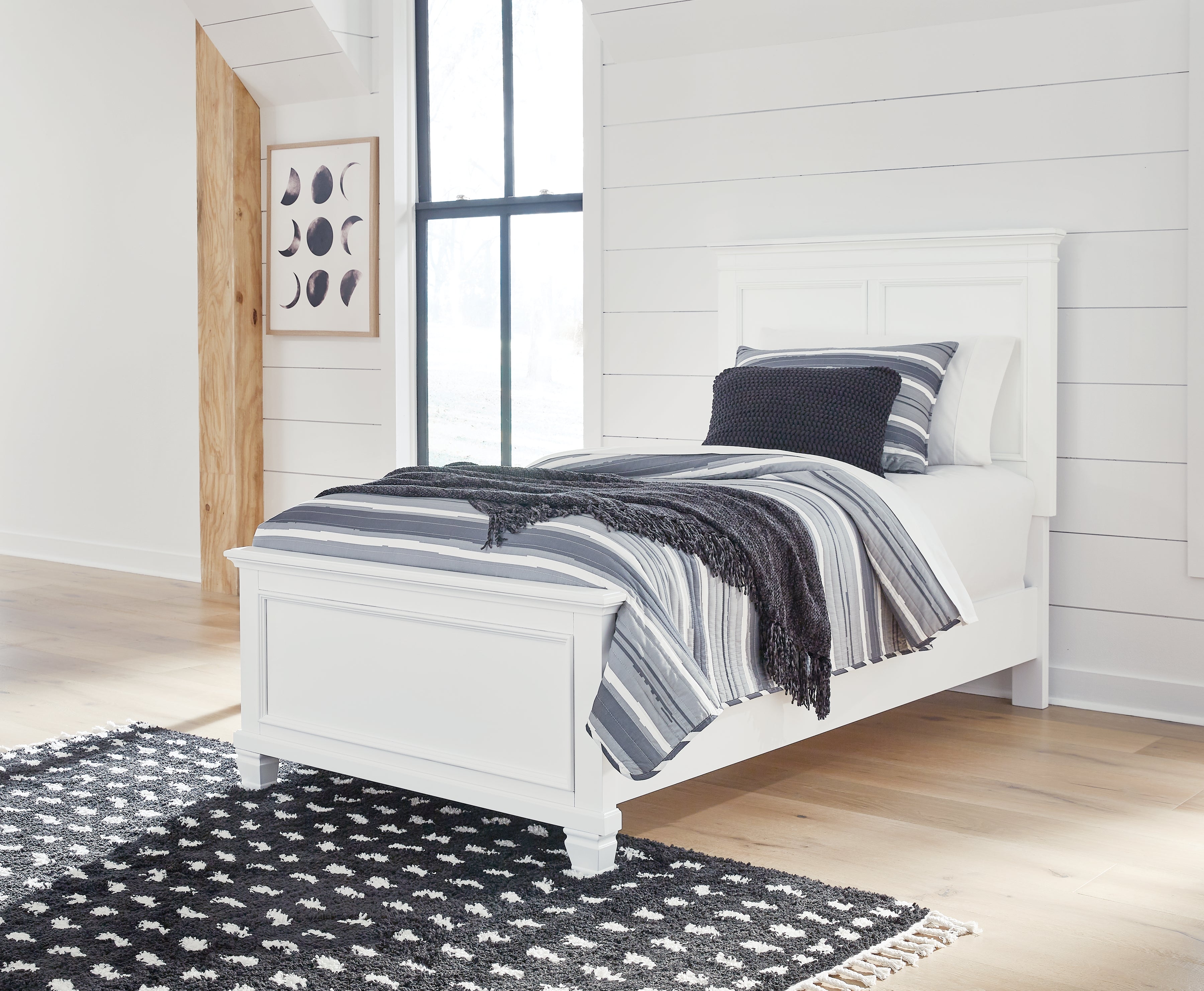 Family Deals Furniture - Ashley Furniture - Fortman Bedroom - California King Panel Storage Bed / White - B680B23