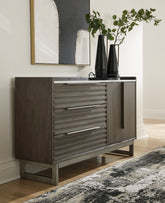 Family Deals Furniture - Ashley Furniture - Arkenton Bedroom - Two Drawer Night Stand / Grayish Brown/White - B786-92
