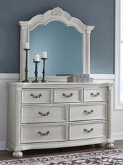 Family Deals Furniture - Ashley Furniture - Montelaine Bedroom - Queen Upholstered Panel Bed / Antique White - B795B2