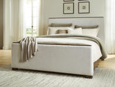 Family Deals Furniture - Ashley Furniture - Radkin Bedroom - California King Upholstered Panel Bed - PCB843B5