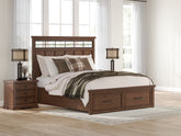 Family Deals Furniture - Ashley Furniture - Taffenbrook Bedroom - Three Drawer Night Stand / Medium Brown - B849-93