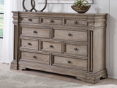 Family Deals Furniture - Ashley Furniture - Blairhurst Bedroom - California King Panel Bed / Light Grayish Brown - B916B5