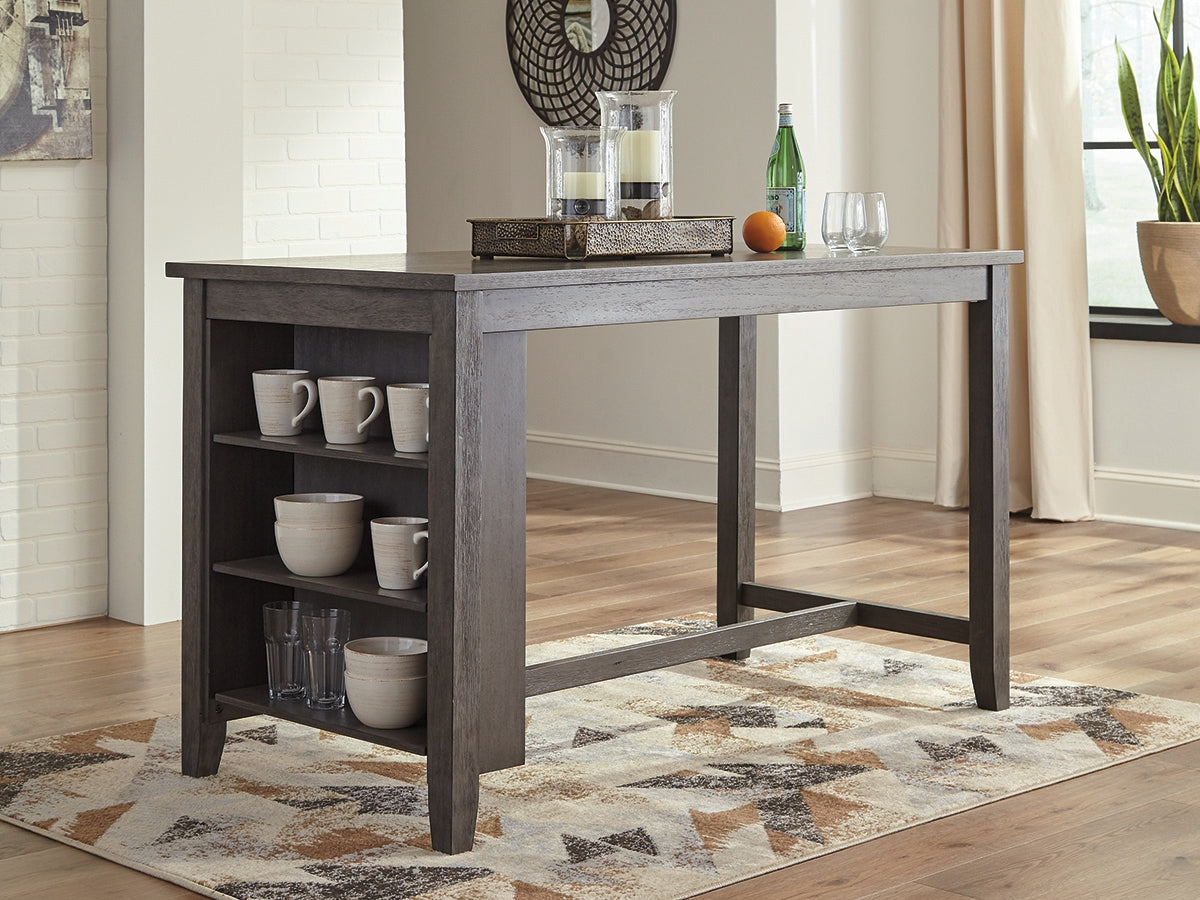 Family Deals Furniture - Ashley Furniture - Caitbrook Dining Room - RECT DRM Counter TBL Set(7/CN) / Gray - D388-423