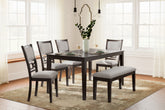 Family Deals Furniture - Ashley Furniture - Langwest Dining Room - Dining Room Table Set (6/CN) / Brown - D422-325