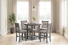 Family Deals Furniture - Ashley Furniture - Wrenning Dining Room - Dining Room Table Set (6/CN) / Gray - D425-325