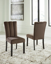 Family Deals Furniture - Ashley Furniture - Jeshina Dining Chair (Set of 2) - Dining Chair (Set of 2) / Mocha - PCD581-01X2