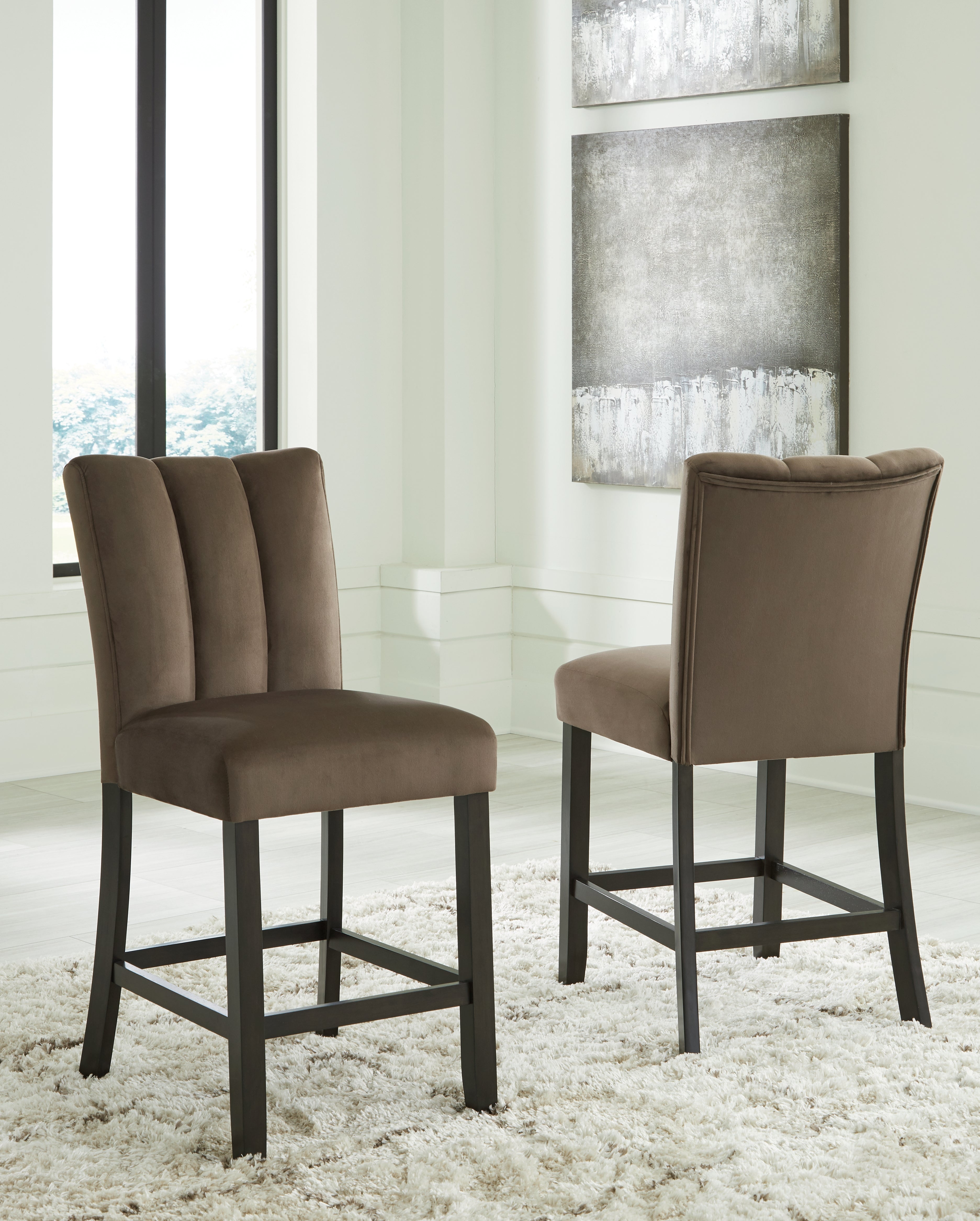 Family Deals Furniture - Ashley Furniture - Jeshina Counter Height Barstool (Set of 2) - Counter Height Barstool (Set of 2) / Mocha - PCD581-124X2