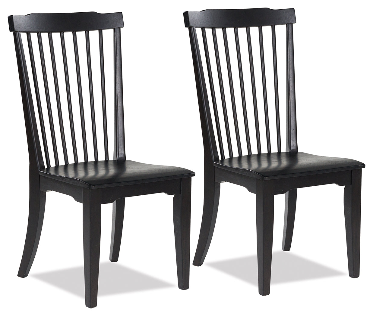 Family Deals Furniture - Ashley Furniture - Brenkerton Dining Chair (Set of 2) - Dining Chair (Set of 2) / Black - PCD591-01X2