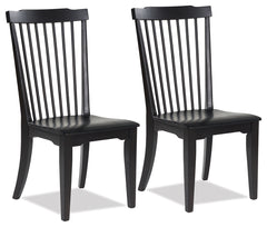 Family Deals Furniture - Ashley Furniture - Brenkerton Dining Chair (Set of 2) - Dining Chair (Set of 2) / Black - PCD591-01X2