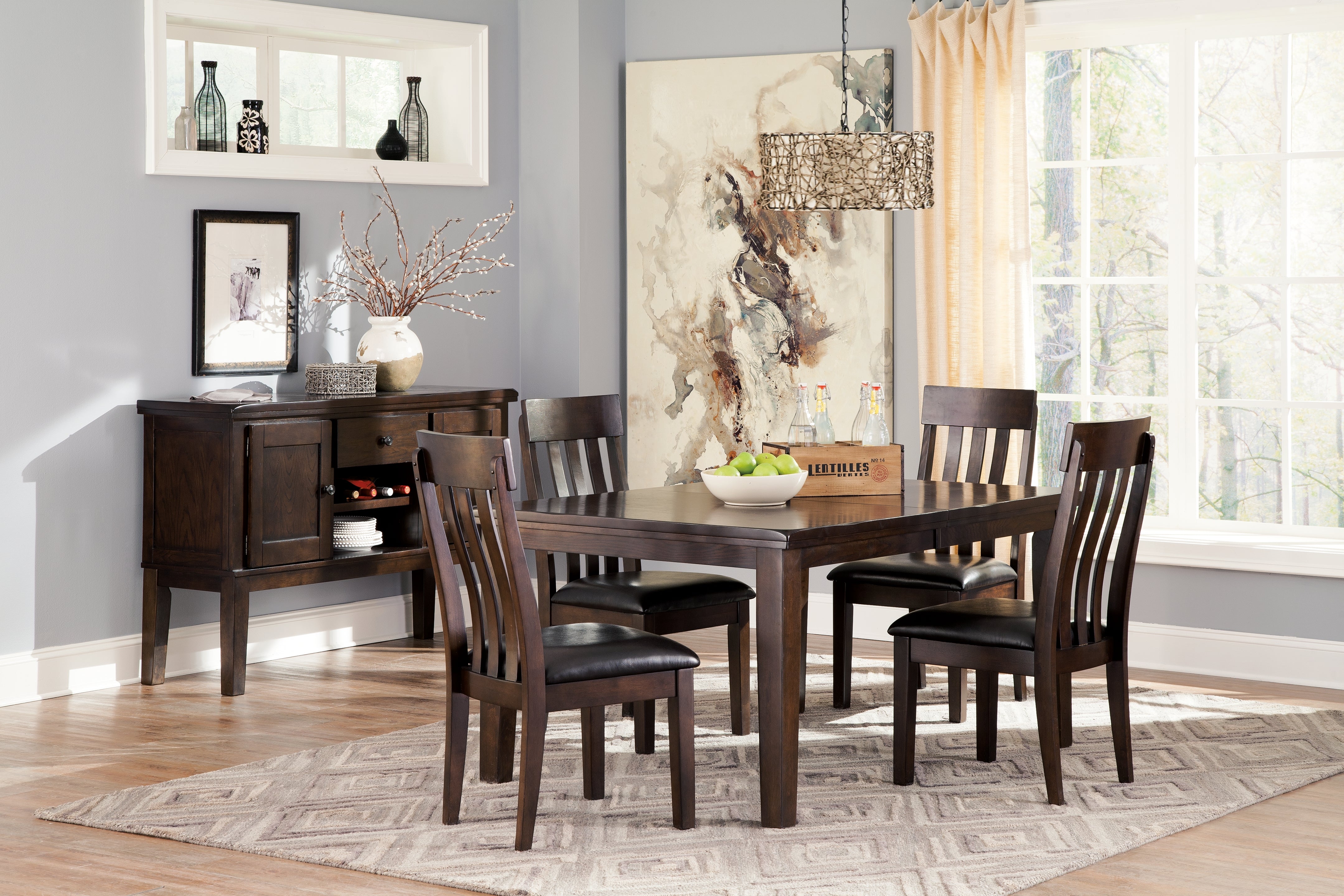 Family Deals Furniture - Ashley Furniture - Haddigan Dining Room - Counter Height Barstool (Set of 2) / Dark Brown - D596-224X2