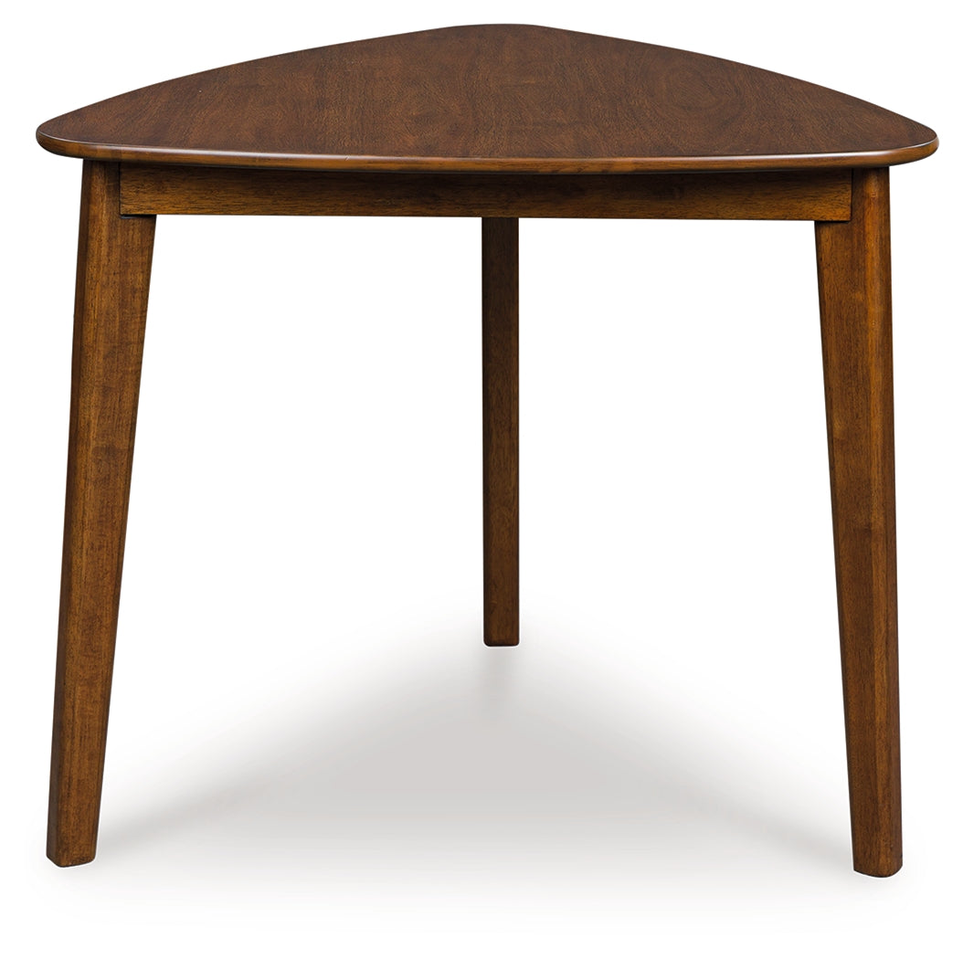 Family Deals Furniture - Ashley Furniture - Tameride Dining Table - Triangle Dining Room Table / Brown - PCD609-16