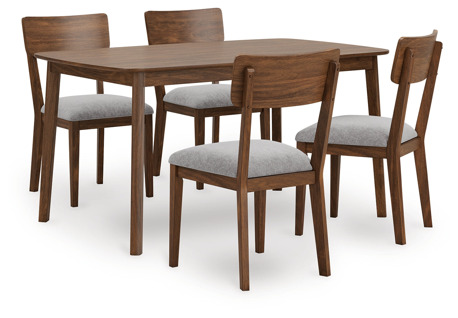 Family Deals Furniture - Ashley Furniture - Tameride Dining Table and 4 Chairs (Set of 5) - Dining Room Table Set (5/CN) / Brown - PCD609-225