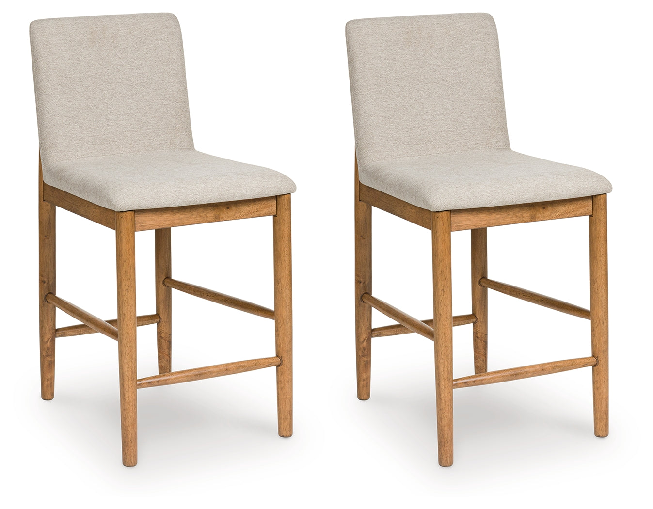Family Deals Furniture - Ashley Furniture - Isanti Dining Room - Counter Height Barstool (Set of 2) / Light Brown - D752-124X2