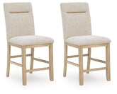 Family Deals Furniture - Ashley Furniture - Lasinger Dining Room - Counter Height Barstool (Set of 2) - PCD852-124X2