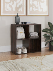 Family Deals Furniture - Ashley Furniture - Glosmount Four Cube Organizer - Four Cube Organizer / Cherry/Light Brown - EA1055-2X2