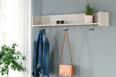 Family Deals Furniture - Ashley Furniture - Socalle Wall Decor - Wall Mounted Coat Rack w/Shelf / Light Natural - EA1864-151