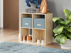 Family Deals Furniture - Ashley Furniture - Piperton Four Cube Organizer - Four Cube Organizer / Charcoal - EA5514-2X2