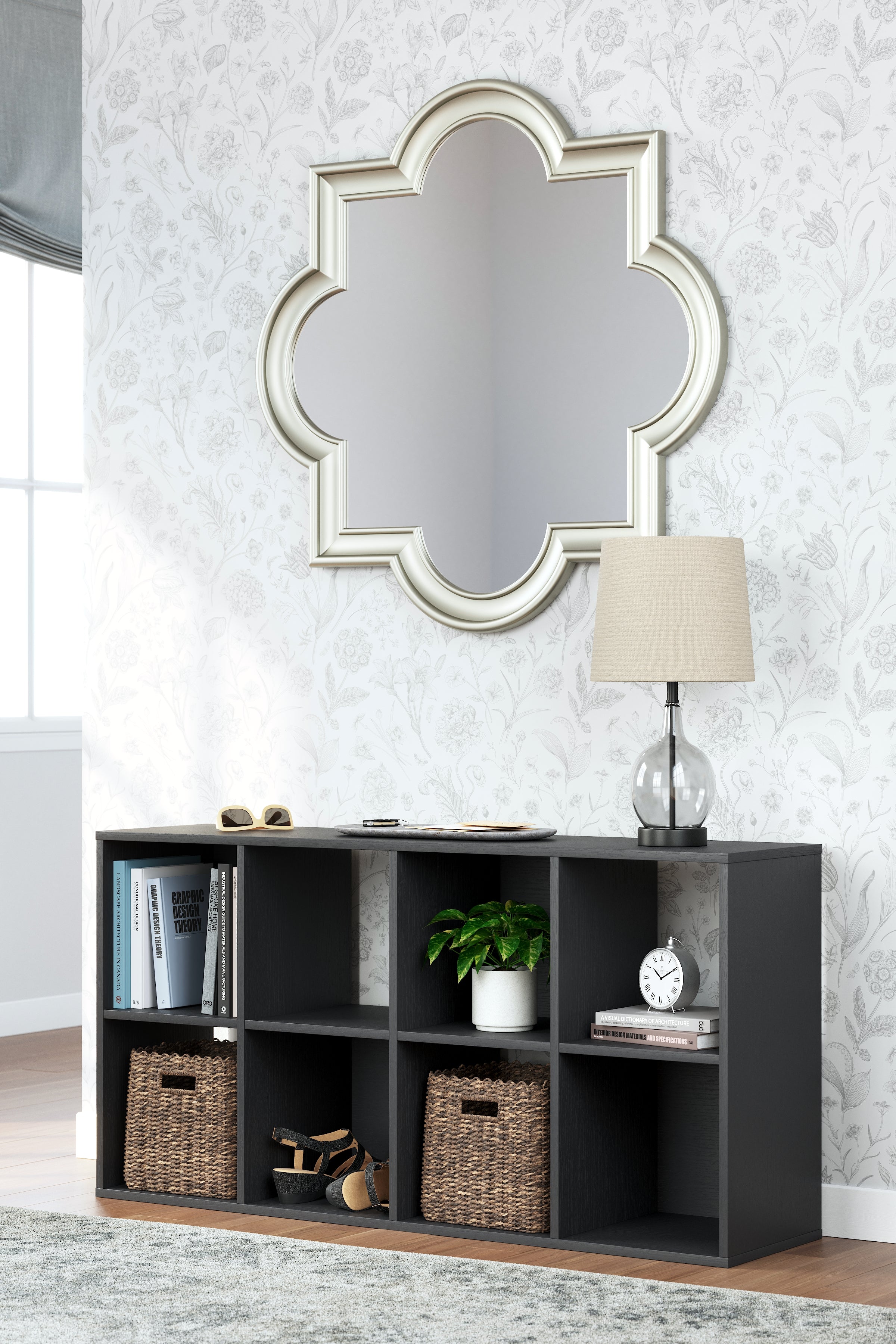 Family Deals Furniture - Ashley Furniture - Langdrew Eight Cube Organizer - Eight Cube Organizer / Black - EA4957-4X2