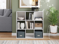 Family Deals Furniture - Ashley Furniture - Onita Nine Cube Organizer - Nine Cube Organizer / White - EA9630-3X3