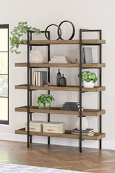 Family Deals Furniture - Ashley Furniture - Montia Bookcase - Bookcase / Light Brown - H632-70