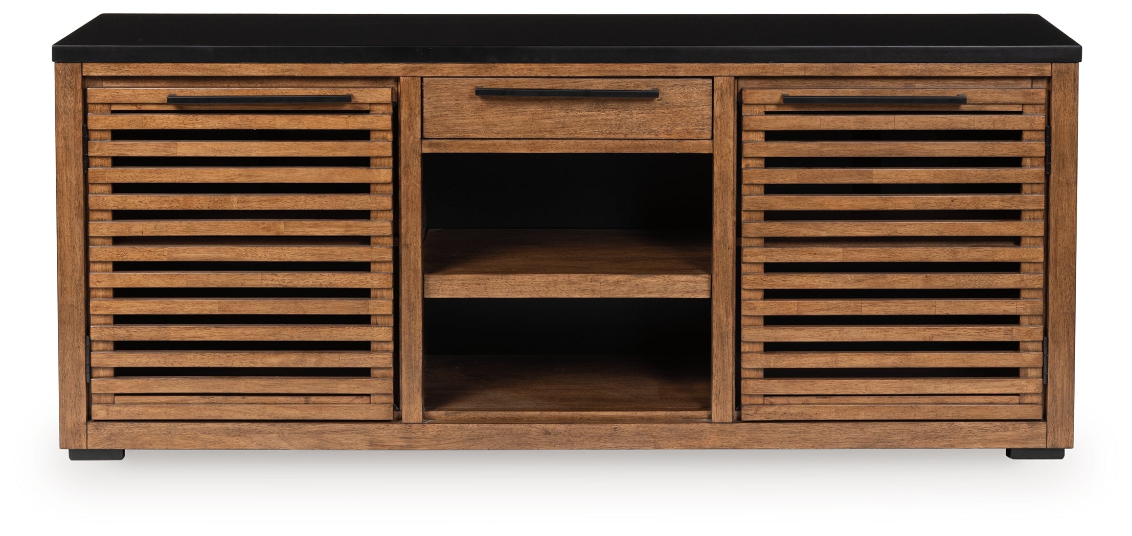 Family Deals Furniture - Ashley Furniture - Kallari Bookcase - Credenza / Warm Brown/Black - H737-60