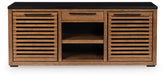 Family Deals Furniture - Ashley Furniture - Kallari Bookcase - Credenza / Warm Brown/Black - H737-60