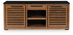 Family Deals Furniture - Ashley Furniture - Kallari Bookcase - Credenza / Warm Brown/Black - H737-60