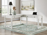 Family Deals Furniture - Ashley Furniture - Robbinsdale Office Desk - Home Office Desk / Antique White - H742-34
