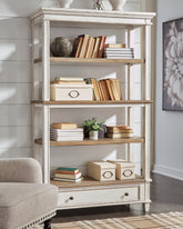 Family Deals Furniture - Ashley Furniture - Realyn Bookcase - Bookcase / Brown/White - H743-70