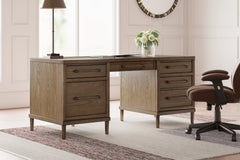 Family Deals Furniture - Ashley Furniture - Roanhowe Office Desk - Home Office Desk / Brown - H769-21