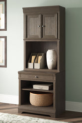 Family Deals Furniture - Ashley Furniture - Janismore Bookcase - Bookcase / Weathered Gray - H776H7