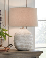 Family Deals Furniture - Ashley Furniture - Jamon Lighting - Table Lamp (Set of 2) / Beige - L100764X2
