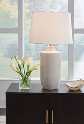 Family Deals Furniture - Ashley Furniture - Cylener Lighting - Table Lamp (Set of 2) / Off White - L100794X2
