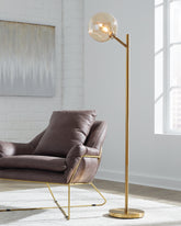 Family Deals Furniture - Ashley Furniture - Abanson Lighting - Metal Floor Lamp (1/CN) / Black - L734381