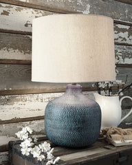 Family Deals Furniture - Ashley Furniture - Malthace Lighting - Table Lamp (Set of 2) / Patina - L207304X2
