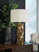 Family Deals Furniture - Ashley Furniture - Marshawn Lighting - Metal Table Lamp (1/CN) / Gold Finish - L207524
