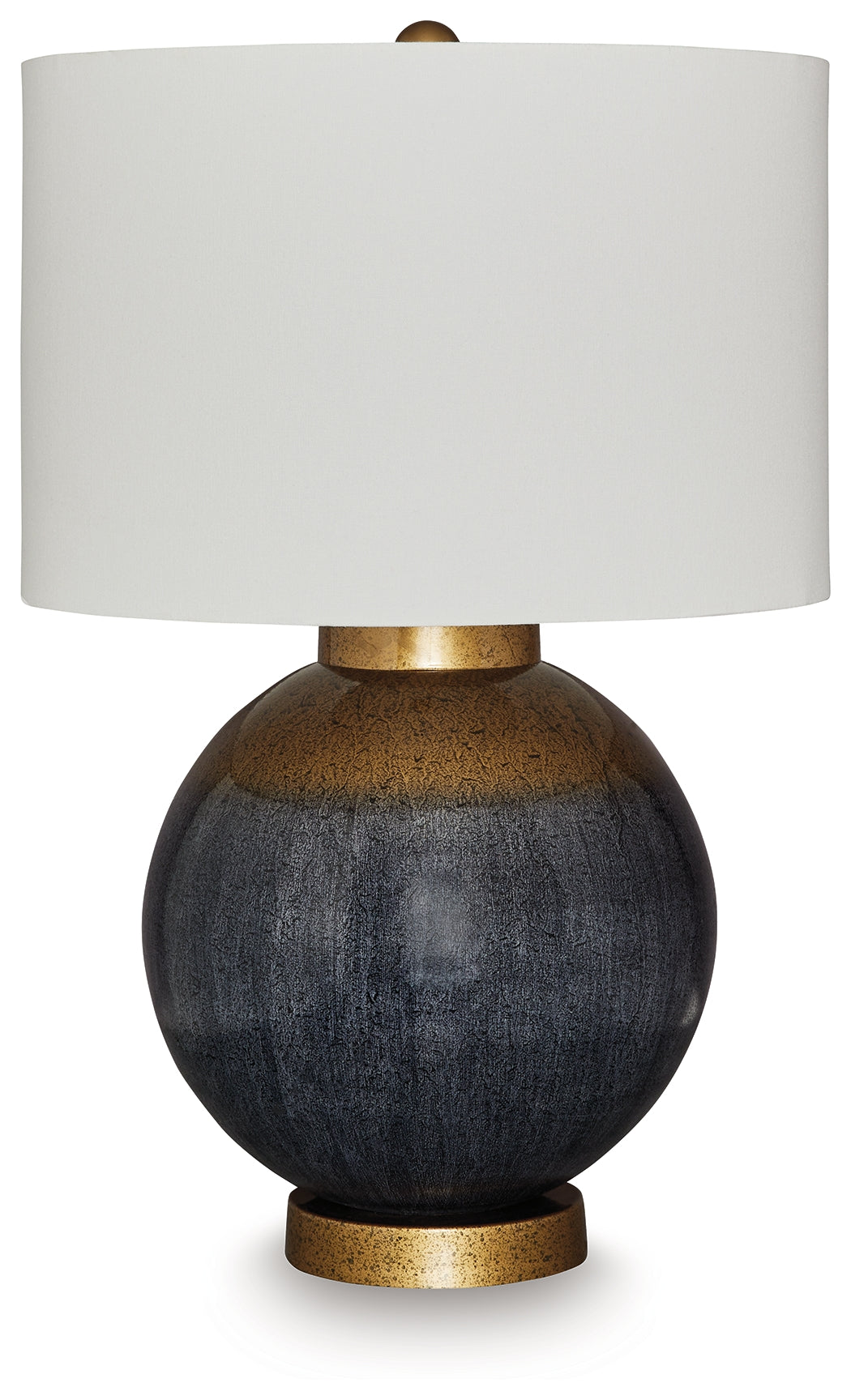 Family Deals Furniture - Ashley Furniture - Adara Lighting - Metal Table Lamp (1/CN) / Blue/Gold Finish - L207564