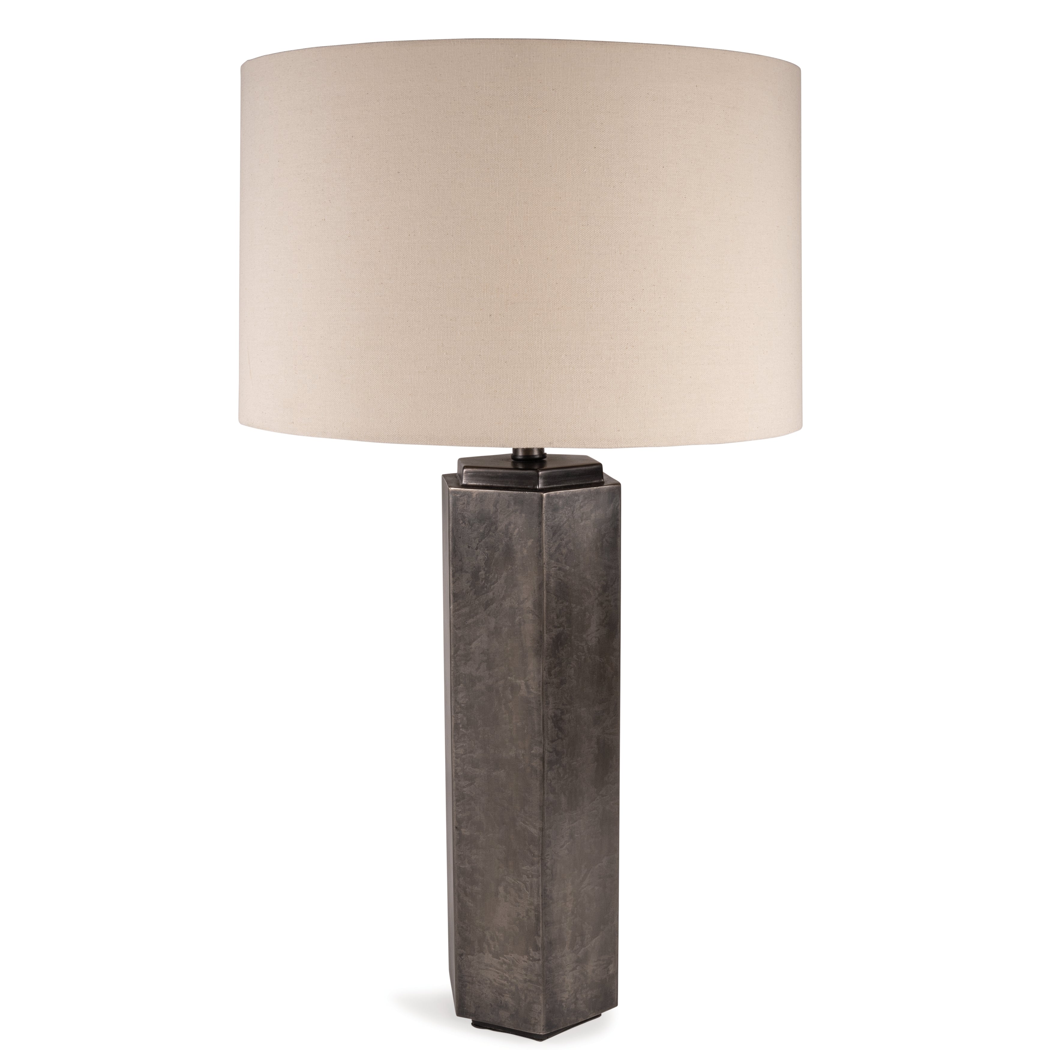 Family Deals Furniture - Ashley Furniture - Dirkton Lighting - Table Lamp (Set of 2) / Antique Pewter - L208324X2
