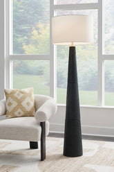Family Deals Furniture - Ashley Furniture - Hallburg Lighting - Poly Floor Lamp (1/CN) / Black - L235761