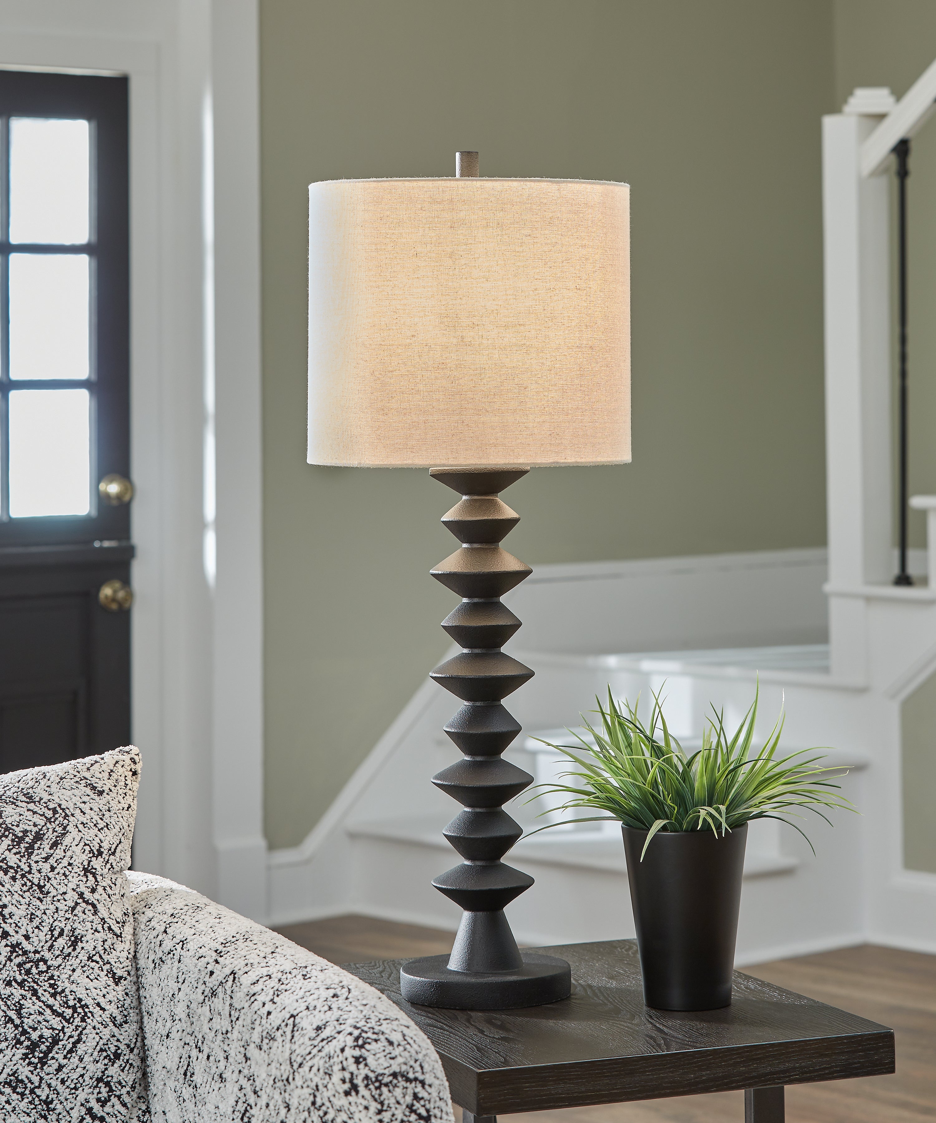 Family Deals Furniture - Ashley Furniture - Luanndon Lighting - 2-Piece Lamp Set / Black - L235783X2