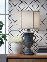 Family Deals Furniture - Ashley Furniture - Morvanford Lighting - Poly Table Lamp (1/CN) / Antique Black - L235834